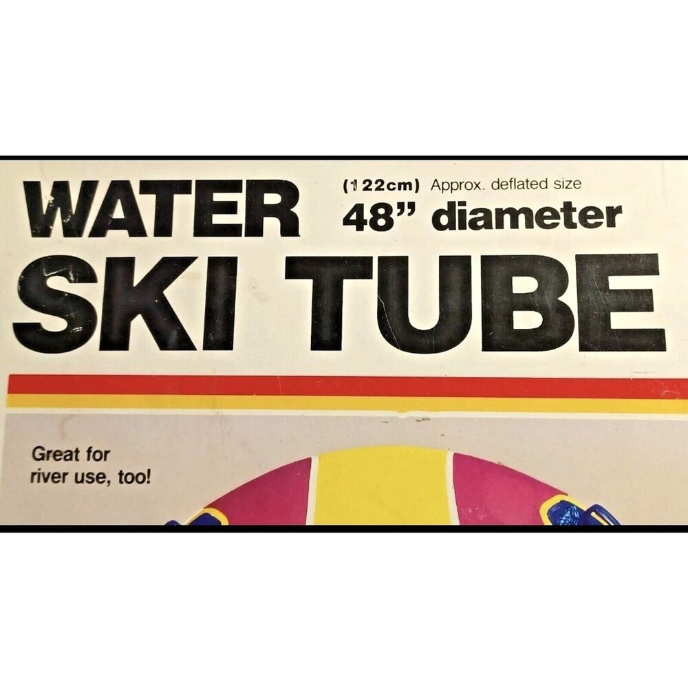 Vintage Intex Water Ski Tube 48" Towable Heavy Vinyl Preowned Great Condition - Picture 5 of 6